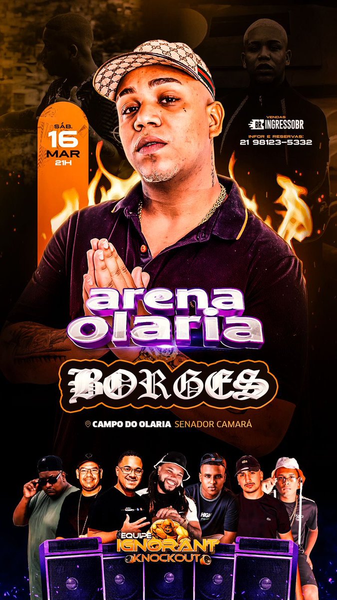 BAILEDOREBU's tweet photo. PASSANDO PRA ANUNCIAR QUE DIA 16  DE MARÇO TEM BORGES NO ARENA OLARIA. 🥳🔥 https://t.co/DWXg5zd6kC