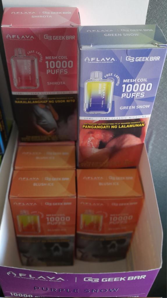 Hello, baka merong my gusto For Sale this cutie Vape Flava Geek Bar 10000  puffs for 500php Available in 13 flavors po. #Vape
