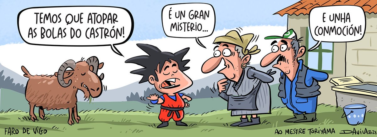 Ao mestre Toriyama #humorgalego #humor #davila #obichero