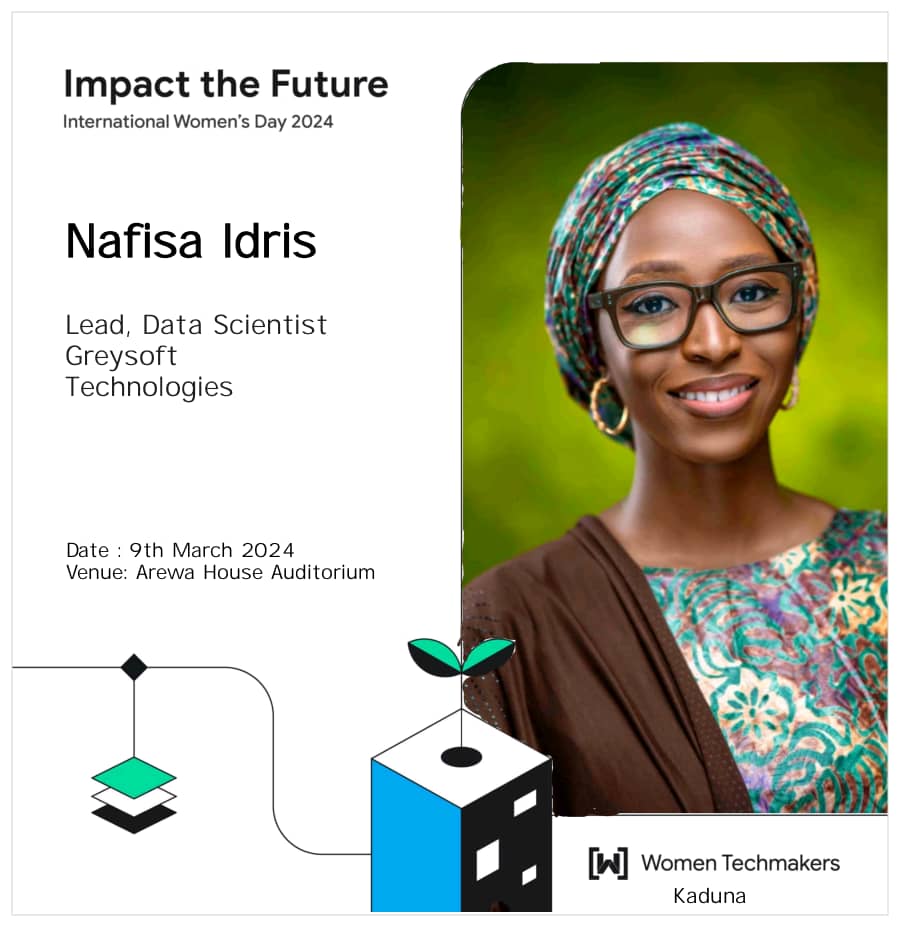 Nafisa Lawal Idris ⚡🇳🇬 👩💻 (@feenahnafeesah) on Twitter photo I am glad to be part of the celebration of International Women's Day 2024 with the amazing women of the <a href="/wtmkadunacity/">Women TechMakers Kaduna City</a> community today 9th March 2024. I am glad to be part of the celebration of International Women's Day 2024 with the amazing women of the <a href="/wtmkadunacity/">Women TechMakers Kaduna City</a> community today 9th March 2024.