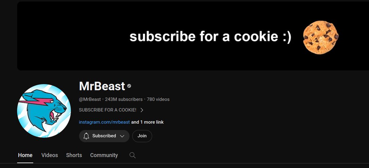 sprashant00's tweet photo. @MrBeast Waiting for my cookie... 
😂 https://t.co/iuDhR6lSPT