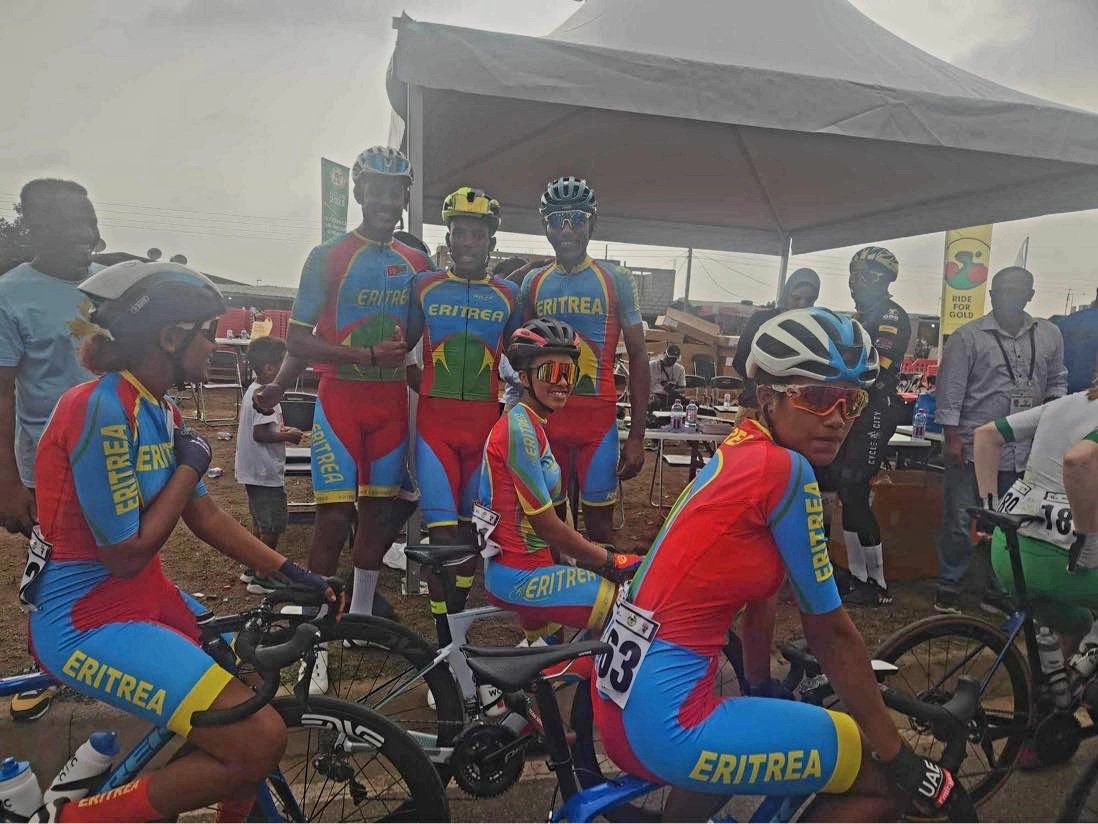Good luck to our  Eritrean 🇪🇷 National women cycling team 
#AfricanGames2024 #Eritrea