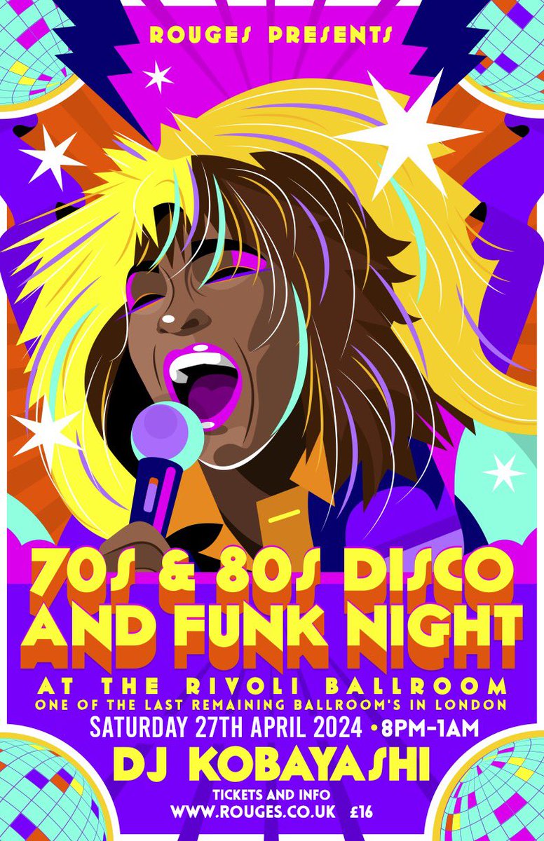 Happy Saturday everyone 🪩 we have now sold out all tickets for our March disco 💃All our disco events are listed on our website …-80s-disco-and-funk.designmynight.com next one will be on Saturday 27th April with the fab DJ Kobayashi 🪩 can’t wait to see you all on the floor! 💃❤️