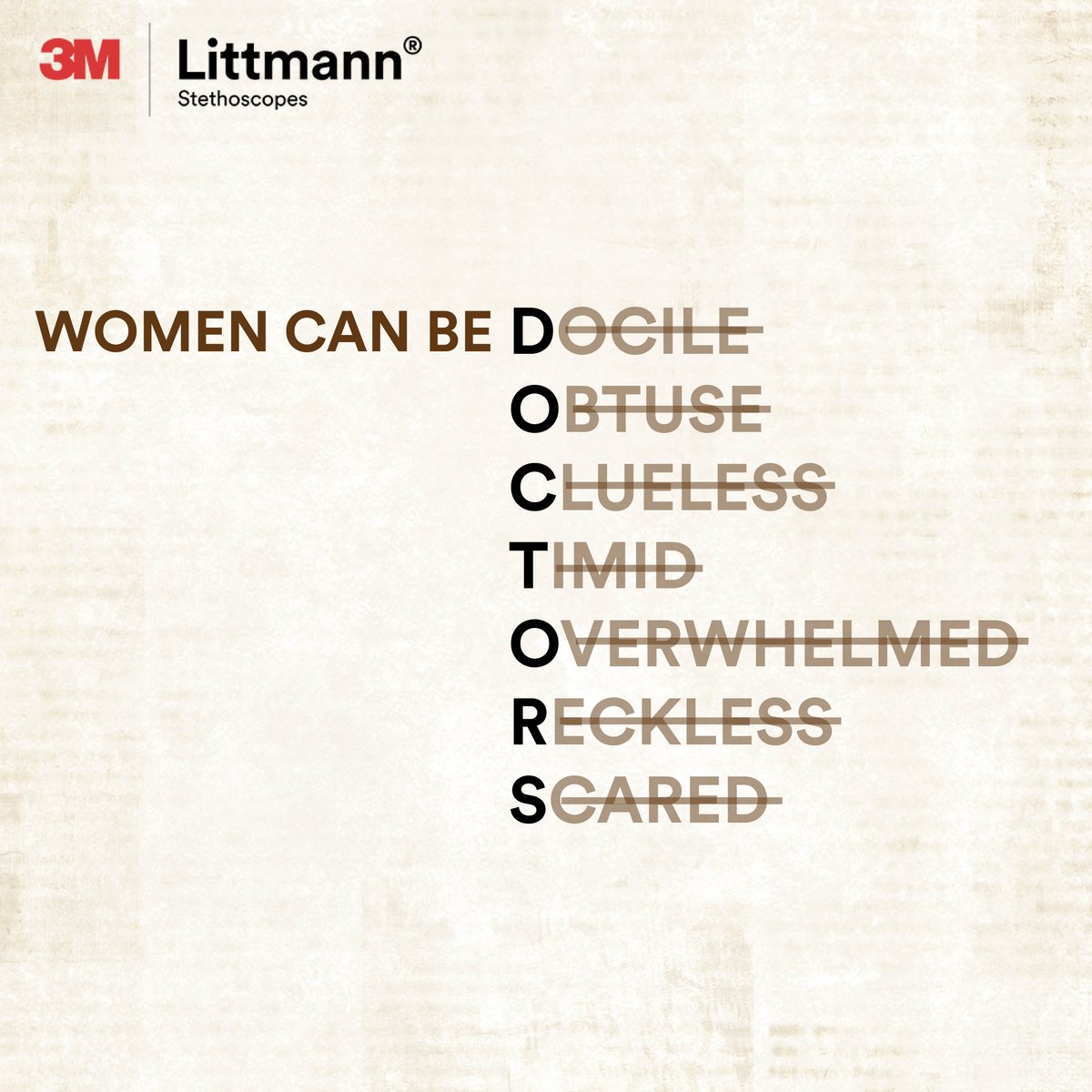 3MLittmannIndia's tweet photo. Breaking stereotypes, one step at a time. Celebrating the remarkable journey of the Sheroes of Healthcare who defied labels and made history. 👩‍⚕️ 

#WomensDay #SheroesOfHealthcare #Littmann https://t.co/iVNoHlL3OU