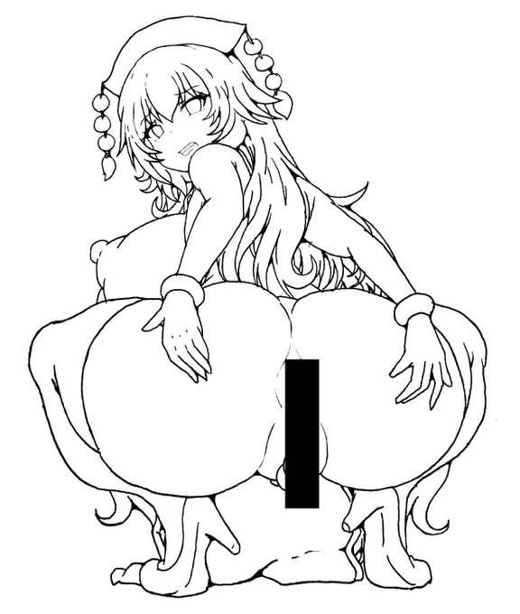 ※R-18※ 純狐さん線画 