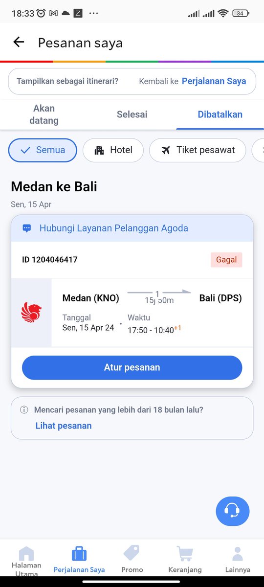 BorgSnmbl's tweet photo. @agodaindonesia admin tiket saya gagal tapi pembayaran belum direfund bagaimana ini? https://t.co/FPBA3JvBbj