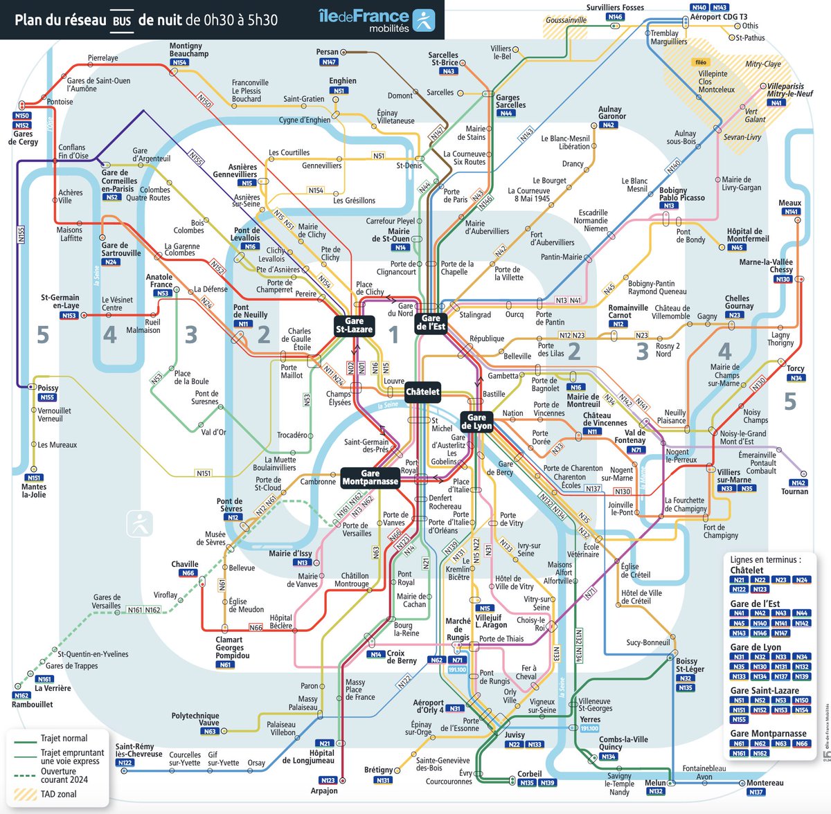 PoteletParisien's tweet photo. Bonne nouvelle le plan Noctilien 2024 a été corrigé.
On part sur une bonne base pour les futurs versions, notez la disparition du #N145 pour #N161 et #N162 mais pas le #N160.
Peut etre que le #N160 ne verra pas le jour pour Plaisir Grignon en 2024
Le #EX17 n'a pas ete ajouté… https://t.co/e9Bjhw2WrV