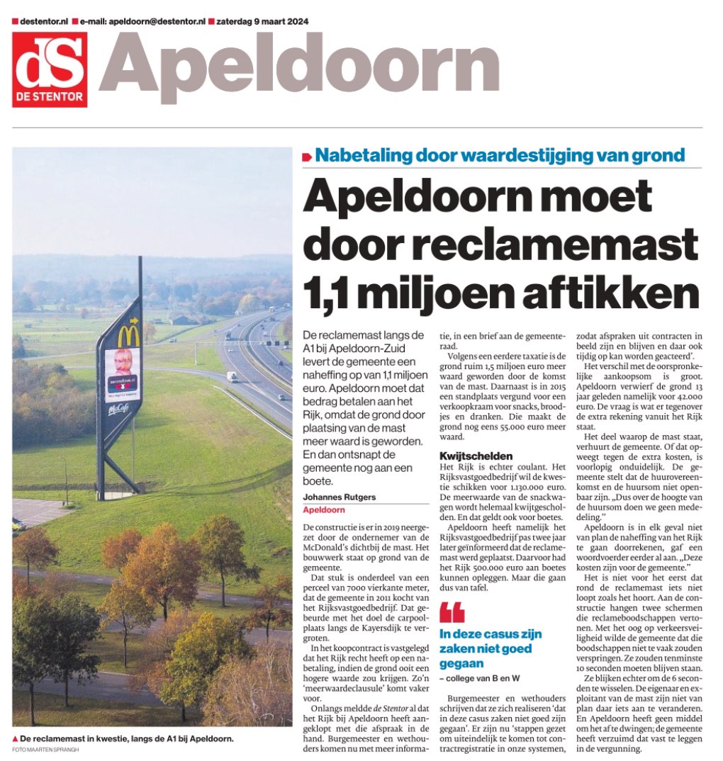 Westrik's tweet image. 🙏🏻 @JohannesRutgers
Fijne belofte vd @gem_apeldoorn: ‘Er zijn nu stappen gezet om uiteindelijk te komen tot contractregistratie in onze #systemen, zodat afspraken uit contracten in beeld zijn, blijven en daar ook tijdig op kan worden geacteerd'
Systemen, dan weet je ‘t wel 🤣