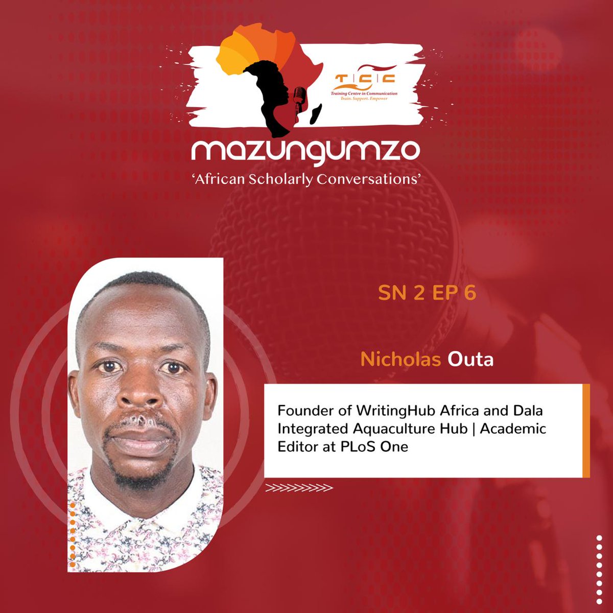 🎙️ 𝐌𝐚𝐳𝐮𝐧𝐠𝐮𝐦𝐳𝐨 #𝐏𝐨𝐝𝐜𝐚𝐬𝐭 𝐓𝐫𝐚𝐢𝐥𝐞𝐫 𝐢𝐬 𝐨𝐮𝐭!  facebook.com/tccafrica/vide… !!
🌟𝐒𝐞𝐚𝐬𝐨𝐧 𝟐 𝐄𝐩𝐢𝐬𝐨𝐝𝐞 𝟔
Prepare to be captivated by our upcoming episode starring <a href="/nichouta/">The Outa</a> , the force propelling research mentorship at TCC Africa.