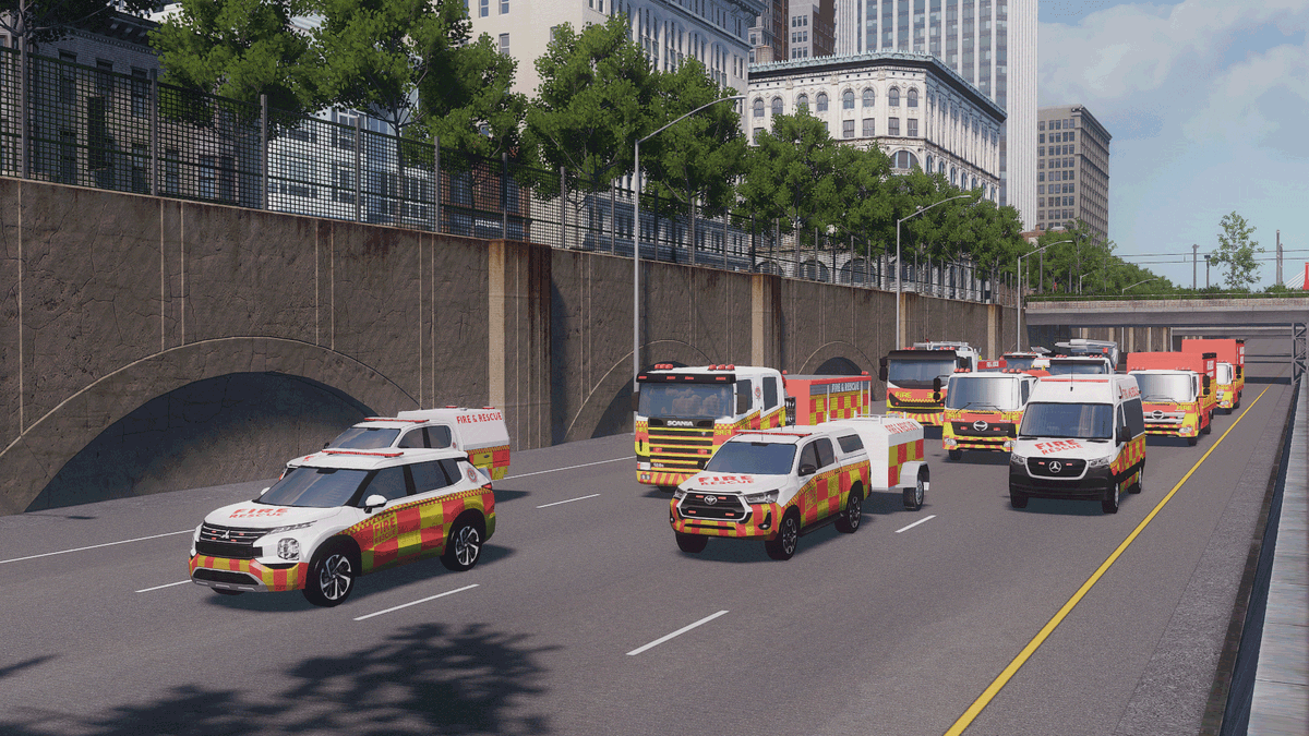 RydeModding's tweet photo. Give your #CitiesSkylines City a brand new fire &amp; rescue service with the CFRS Series out now on the #steamworkshop for CS1. 

https://t.co/hQcvxhj3VQ https://t.co/IgzVJFwK7o