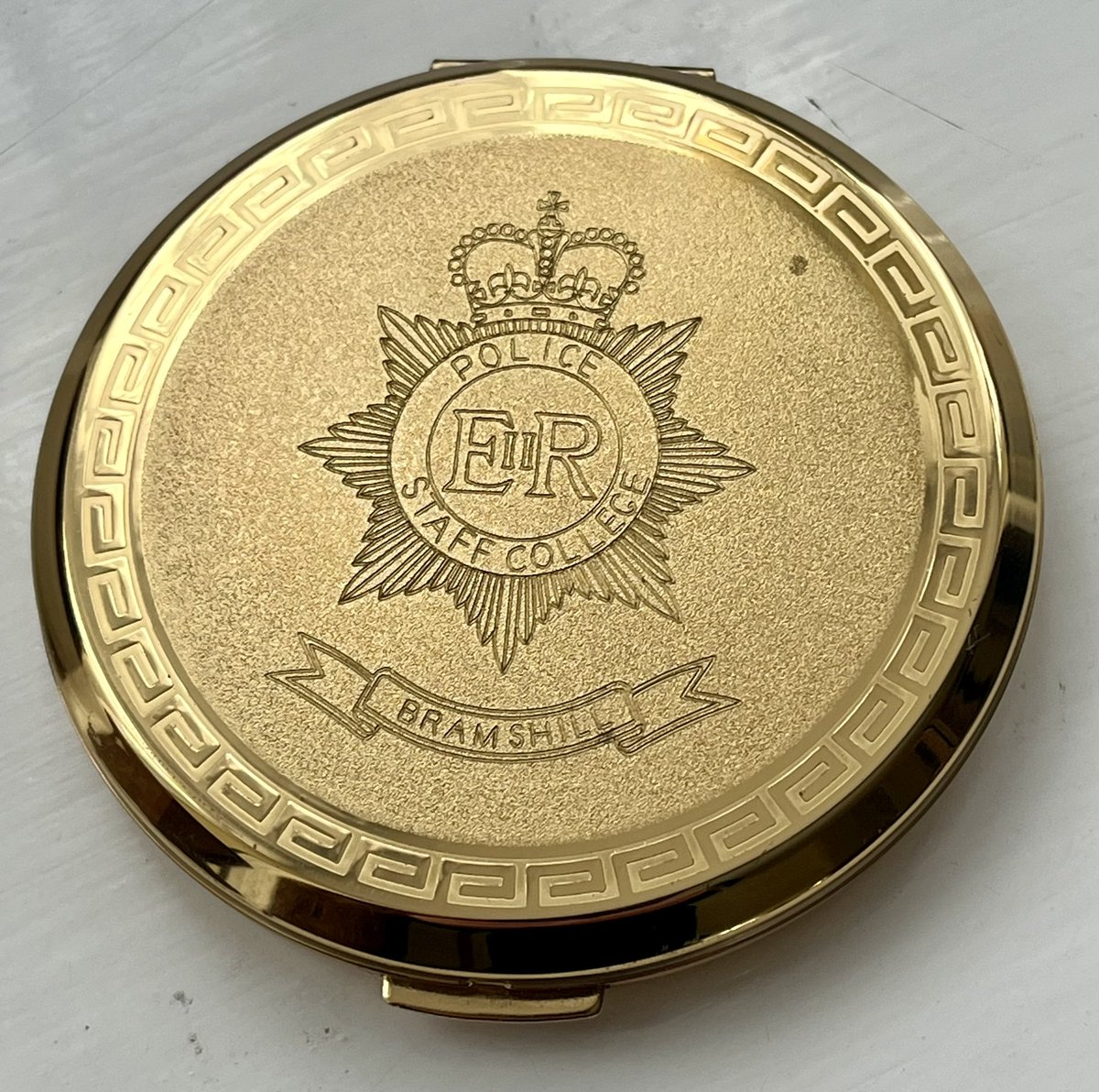 One from my mother in law’s collection #compact #policestaffcollege #bramshill #policeleadership #collectables