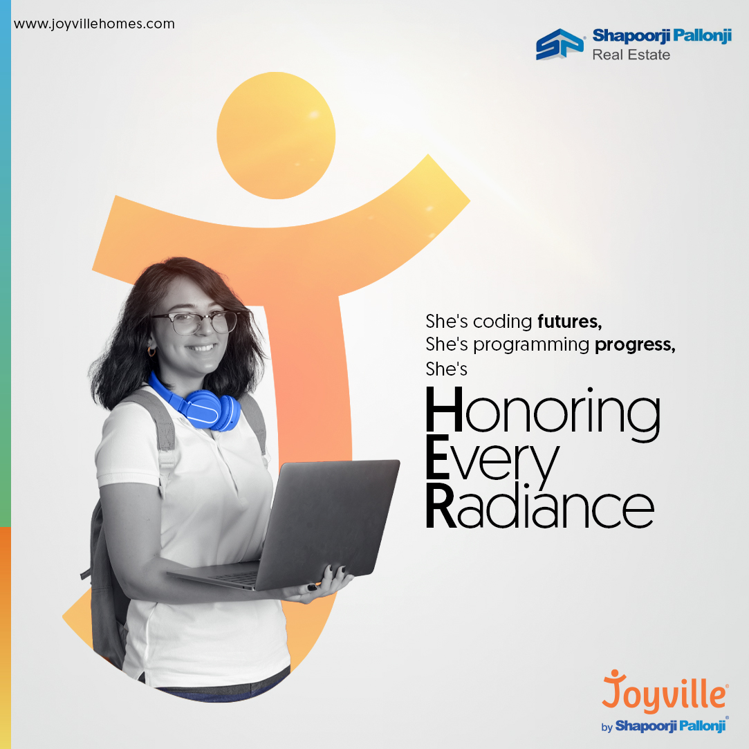 From binary brilliance to the realms of innovation, we spotlight the minds shaping tomorrow's tech landscape.

Standing at the forefront of progress, let's celebrate the fierce coding and unwavering determination of women.

#ShapoorjiPallonji #JoyvilleHomes #HER #RealEstate