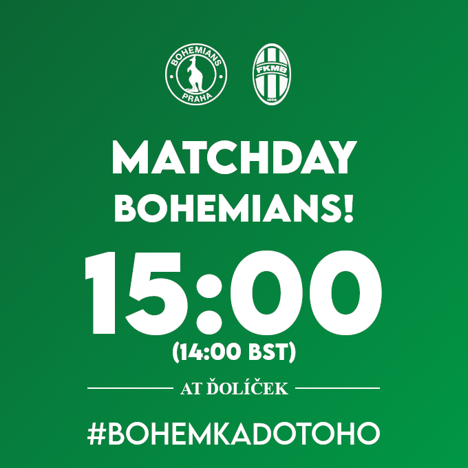 bohemians1905GB's tweet photo. MATCHDAY!
Bohemians return for their travels as they take on @fkmladaboleslav at Ďolíček seeking to get back to winning ways
#BOHEMKADOTOHO #BOHMBL https://t.co/JAQbN1RmtR