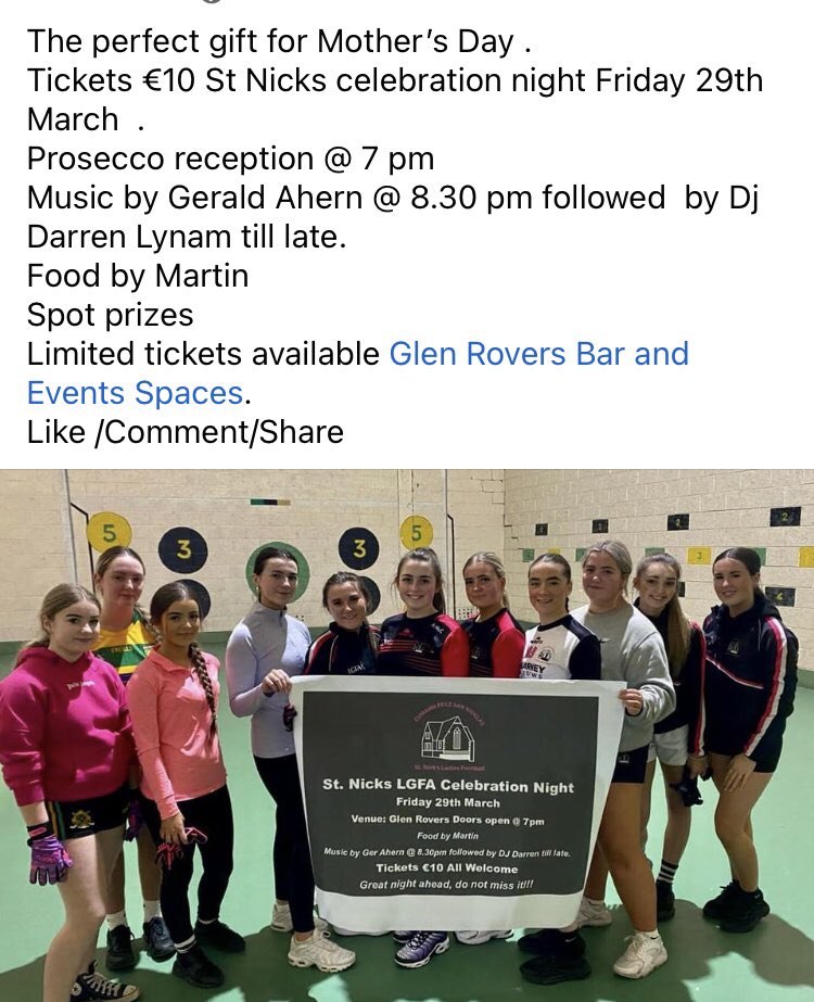 St Nicks Ladies tweet media