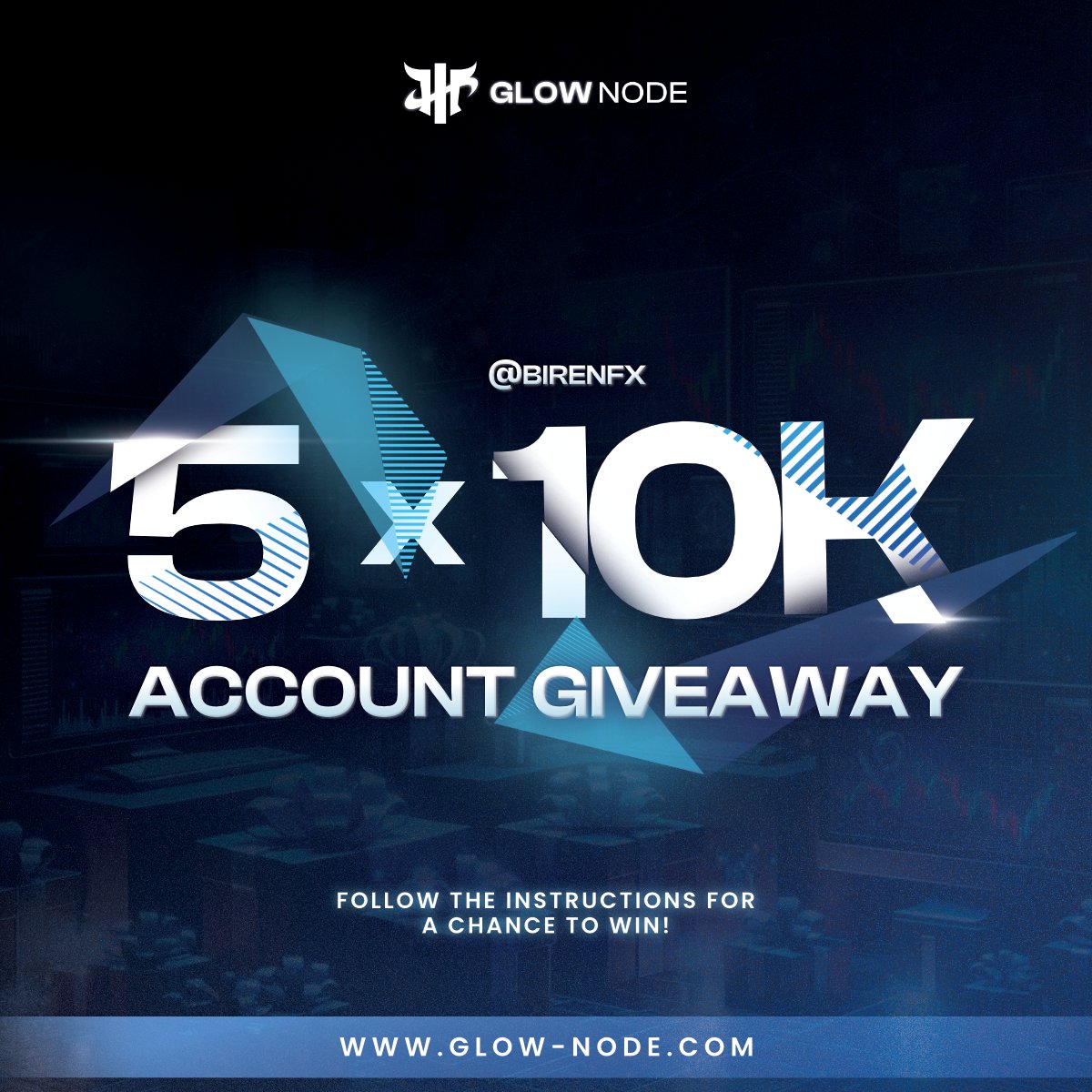 BirenFx's tweet photo. 🎁 5x $10k #Giveaway! 🎁

Rules:

- Like, Repost, and Tag 4 traders
- Follow: @BirenFx, @GlowNodefx, @SamBradburyFX
- Follow: @NuhuAliyuGimba1, @josh__ekwunife
, @traderkenneth_
- Use the GlowNode logo as your PFP
- Join Telegram: https://t.co/gbDBy0s61T 

Winners announced Tuesday. Best of luck! 🥂