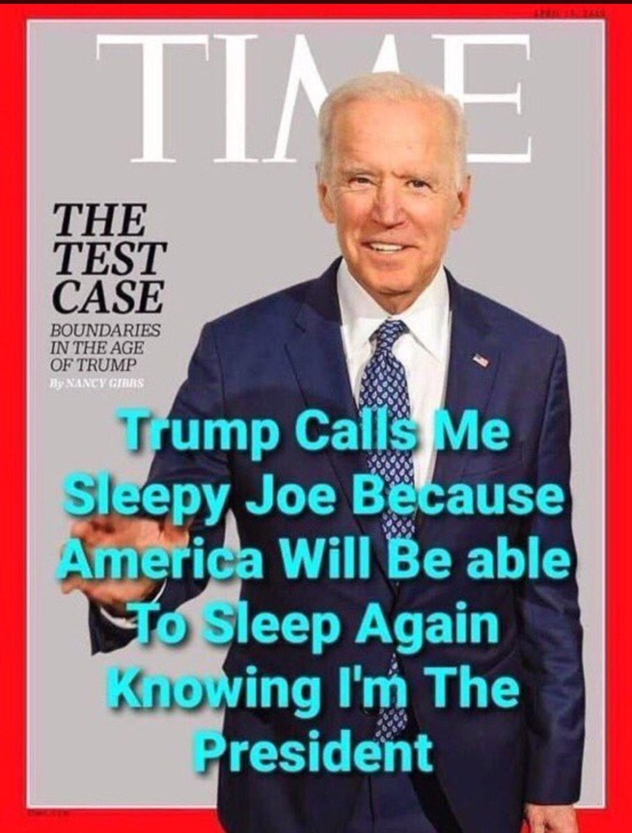 Sleepy Joe?
#TrumpIsNotFitToBePresident