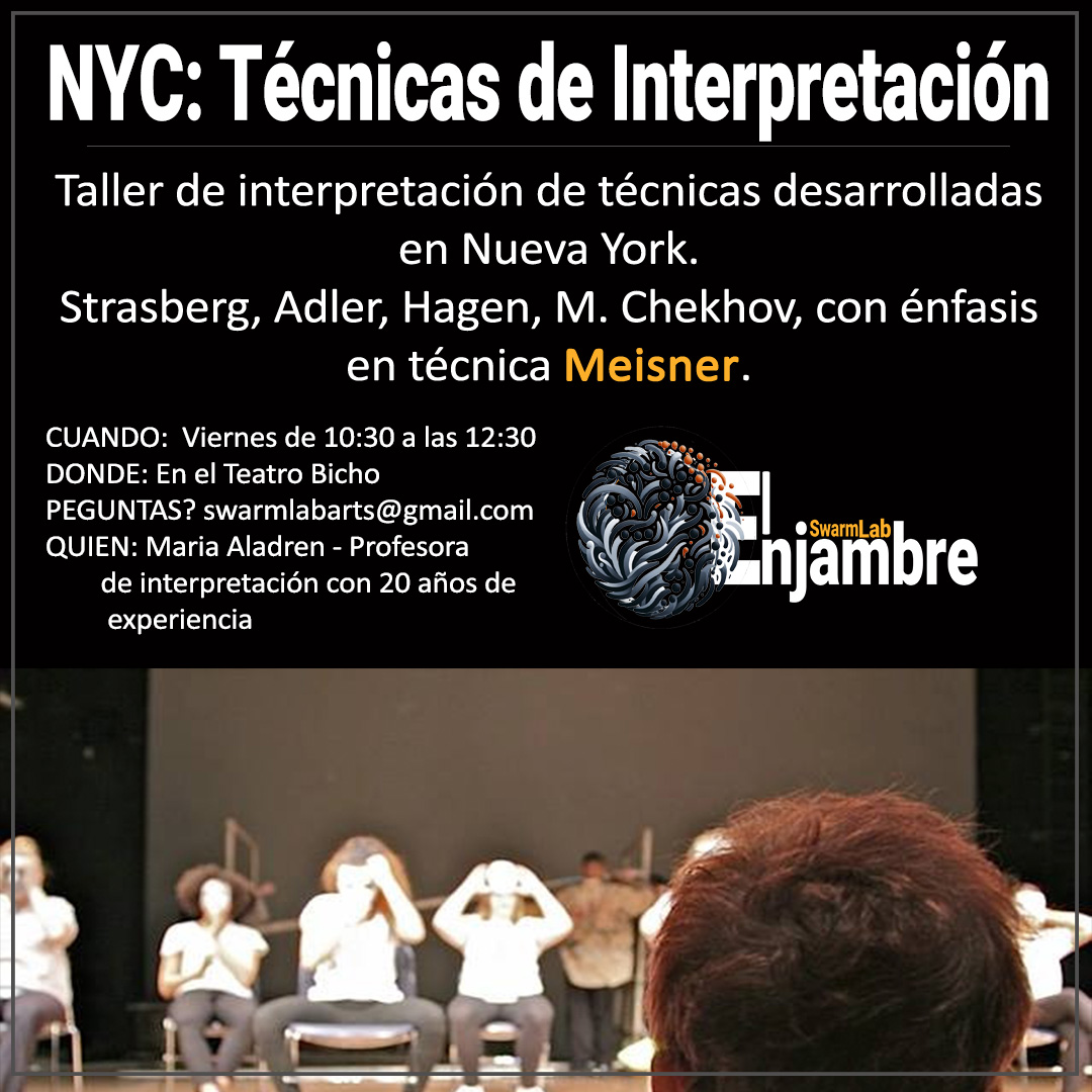 CAMBIO DE FECHA: Empezamos en VIERNES, el 15 Marzo (ides of March!!!!).  Uniros estas 15 sesiones para explorar el principio de #Meisner con #repetición, actividades y escenas.
#nycacting <a href="/ZGZeventos/">Eventos Zaragoza</a>
