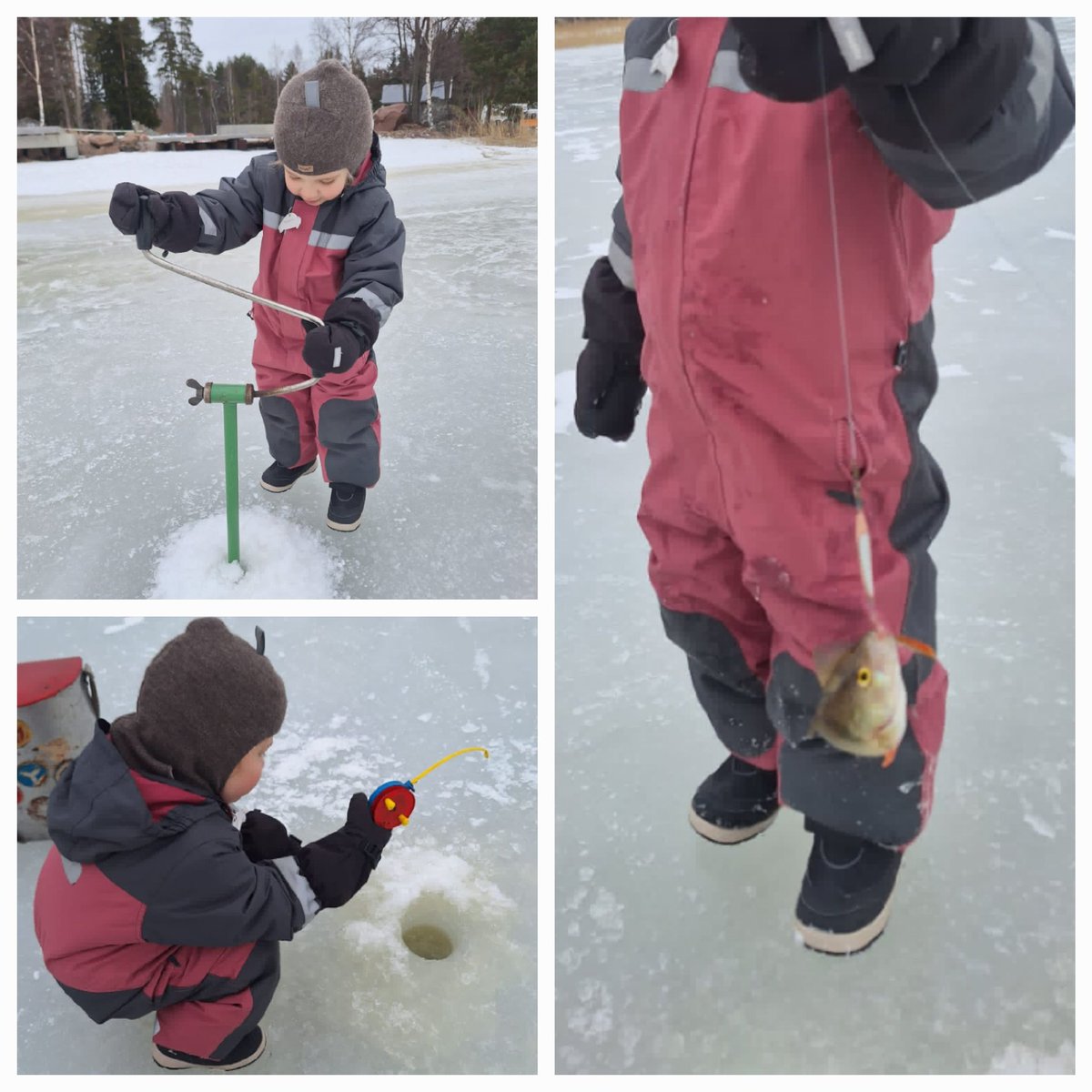 Viikonloppu mökillä ja pojanpoika Voiman ensimmäinen kala #oionnea #mistäkalatulee #meri #pernaja #mummijuttuja #vaarijuttuja