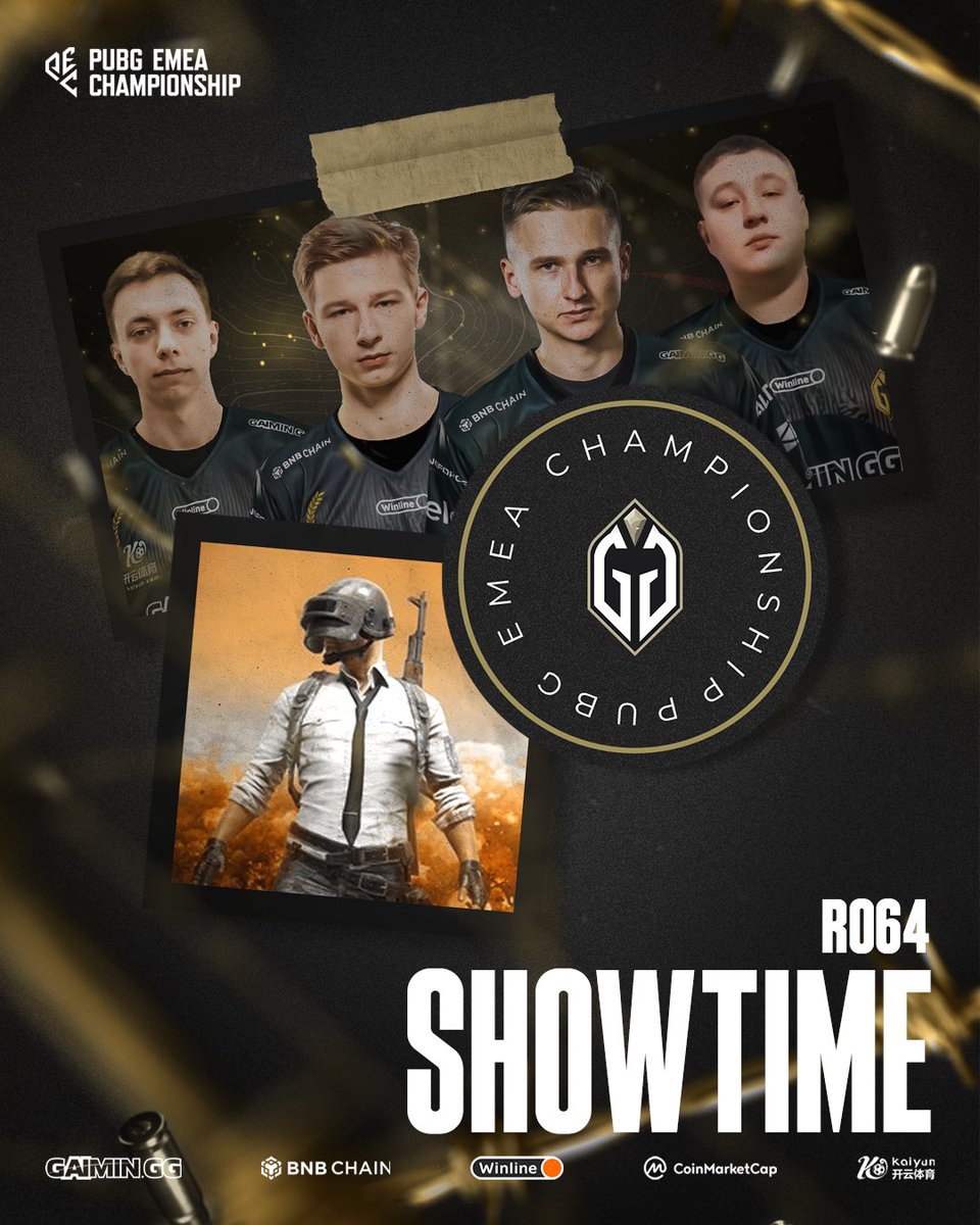 GaiminGladiator's tweet photo. RISE AND SHINE FOR THE #PEC Europe Qualifiers - RO64
There will be no official stream, but will give you info of the overall results of how the boys had done! π€
@ale_pirogov
@MellPUBG
@ubahyo
#lev4nte
#PUBGGladiators | #AgainstAllOdds | #PUBGEsports https://t.co/wLjgwJplA3