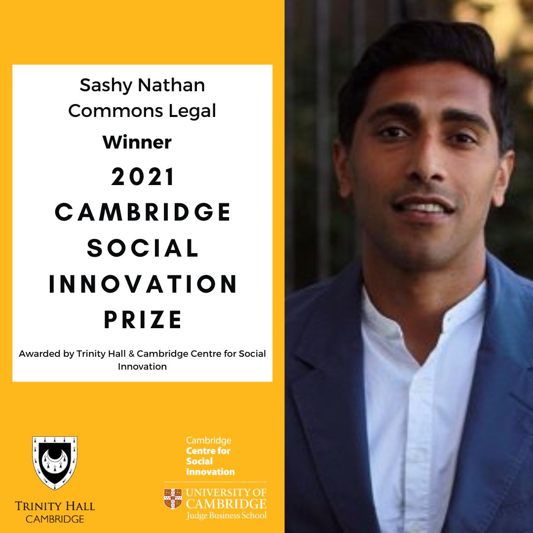 In the blog, “Delivering social justice’, <a href="/SashyNathan/">Sashy @sashynathan.bsky.social</a>, co-founder of <a href="/CommonsLegal/">Commons Law CIC</a> talks about winning the Cambridge Social Innovation prize, which is for #socents and supported by <a href="/TrinityHallCamb/">Trinity Hall</a> and the <a href="/CJBSsocinnov/">Cambridge CSI</a>.

Read and apply for the prize - orlo.uk/Ib0TR