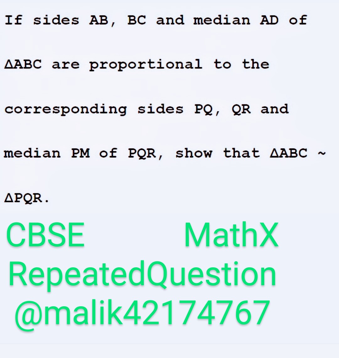 malik42174767's tweet image. #CBSE 
#RepeatedQuestion
#MathX