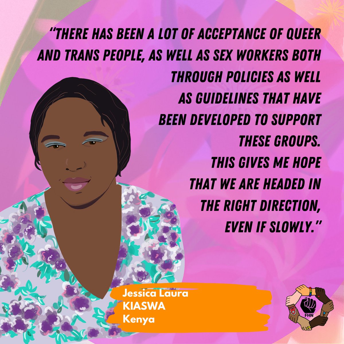 As part of our #IWD interview series with #FHNmembers from South Sudan, Kenya, Palestine and Somalia - we asked "What gives you hope that we can achieve a fairer more just world?" Read their answers and the full interviews on our website. #IWD #Feminists