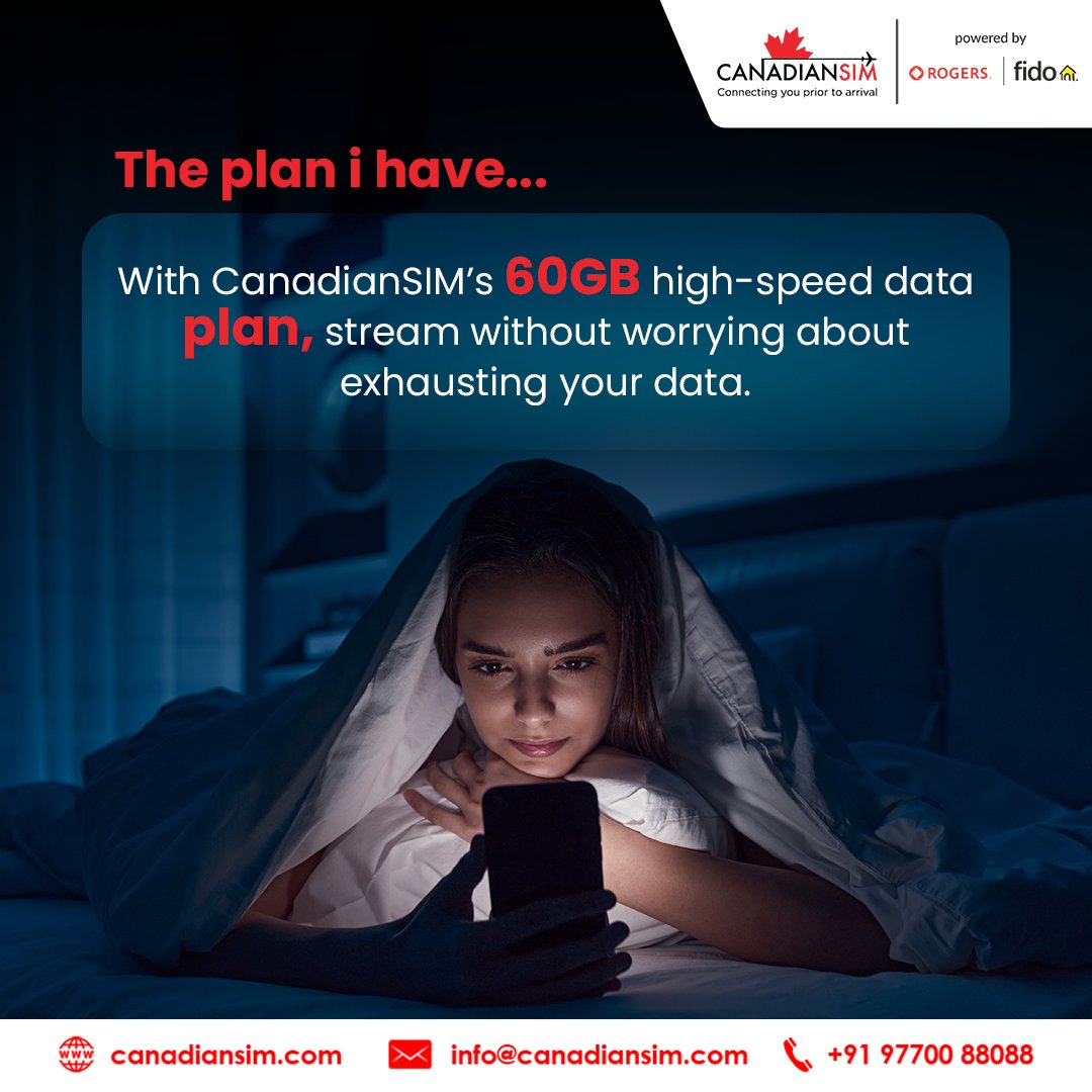 Big weekend plans? CanadianSIM's got you covered with 60GB of high-speed data! Stream, browse, and share without worry.
#canadiansim #datadeals #weekendvibes #highspeeddata #unlimiteddata #mobiledata #internetprovider #canada #students #browsing #streaming #movies #downloading