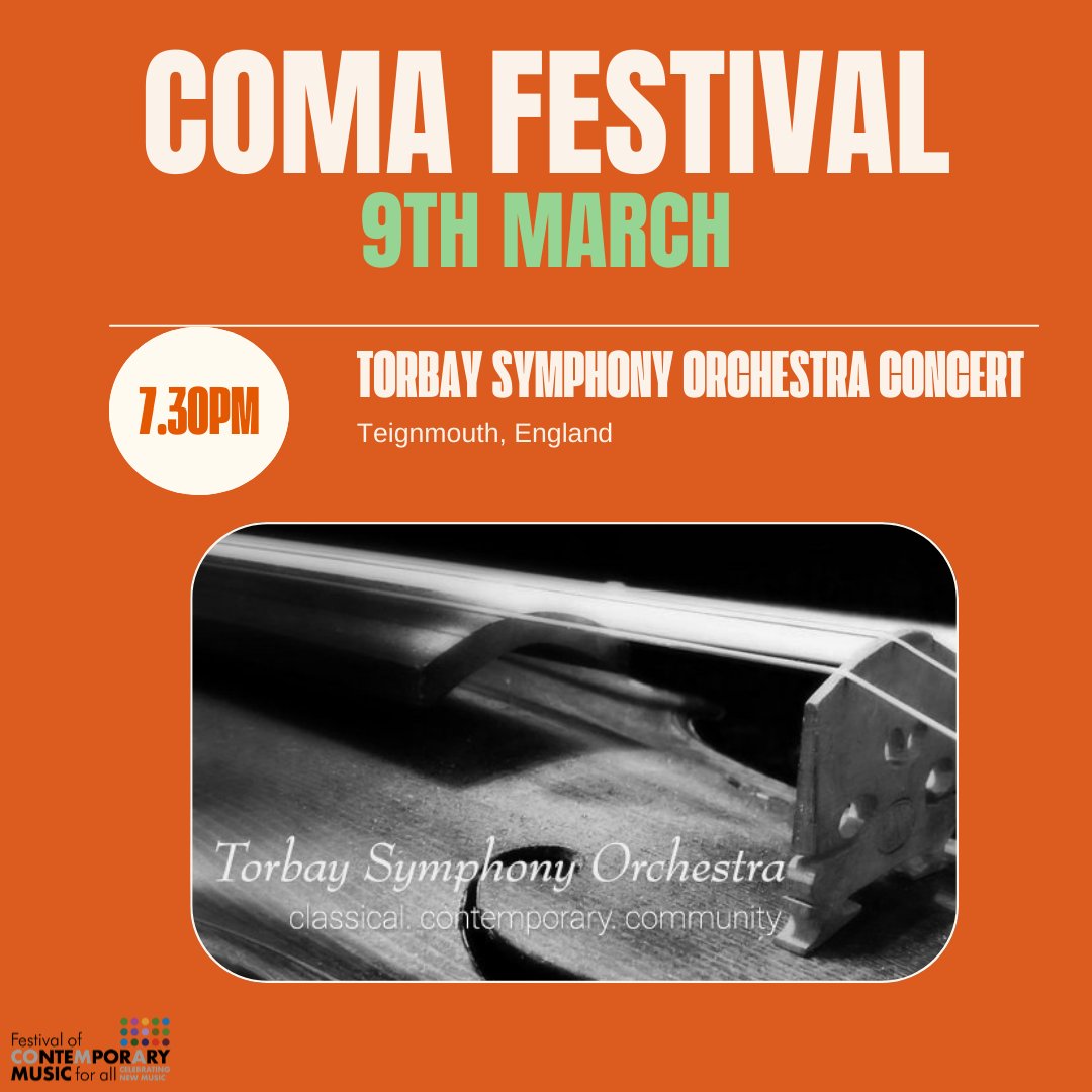 Just one of Torbay Symphony's concerts for #CoMAFestival2024! coma.org/festival