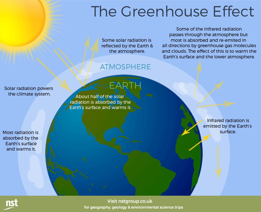 NSTGeography's tweet photo. A useful infographic explaining the Greenhouse Effect that's ideal for sharing with your students... 

Check out our geography trips: https://t.co/iiwrj02APZ 

#geography #geographyteacher https://t.co/EgtvJdUZfb