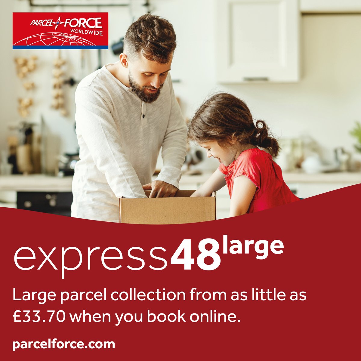 Large parcel delivery from as little as £33.70 with collection when you book online. Book now at: ms.spr.ly/6015ce5U5