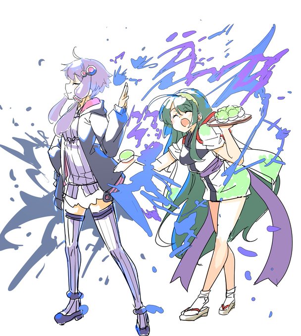 ずんだ餅をお断りするゆかりさん落書き 