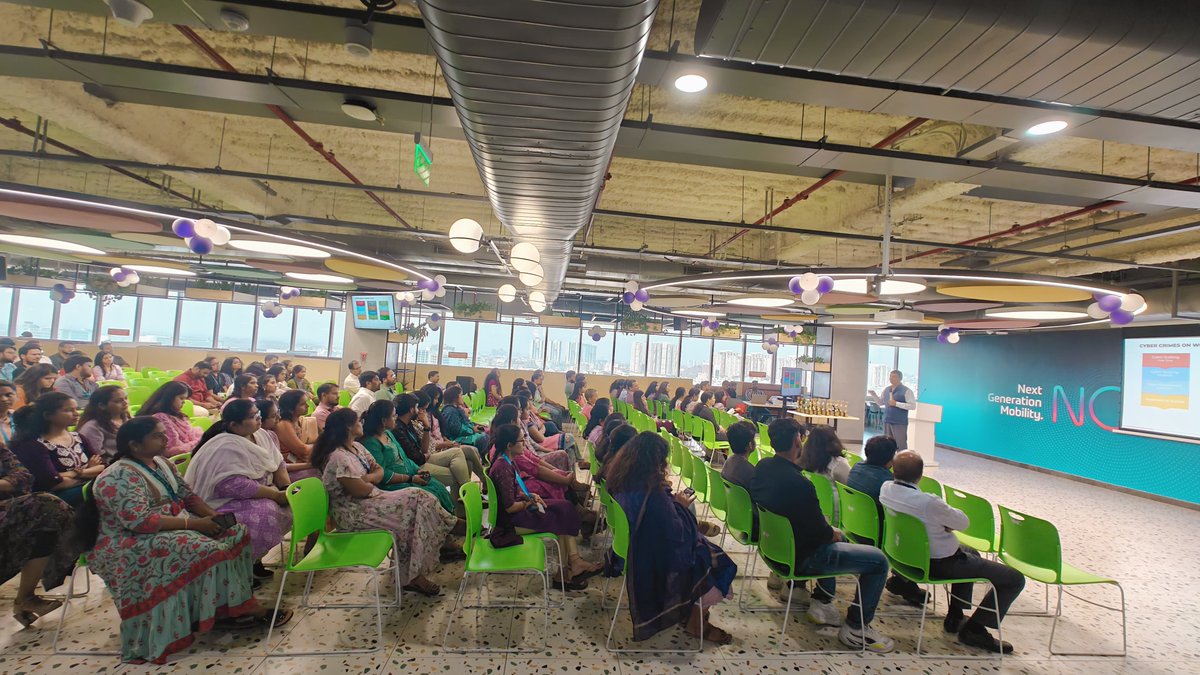 EndNowCyber's tweet photo. Cyber Crimes &amp; Digital Intelligence - IWD 2024 Celebrations Week @ZF_Group India Technology Centre

#safety #ethics #wellbeing #cybercrime #cyberlaw #cyberpolice @AnilRachumalla @Cyberdost @TelanganaDGP @TelanganaCOPs @APPOLICE100 https://t.co/frPaP5IXqd