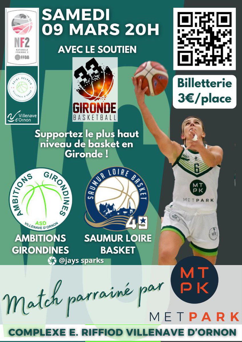 esarrazin61's tweet photo. JOUR J, Ambitions Girondines jouera ce soir à 20h contre Saumur, match au sommet de la NF2 au complexe Riffiod à @villenavedornon venez nombreuses et nombreux, votre soutien est essentiel. https://t.co/UVSXz8kq3L