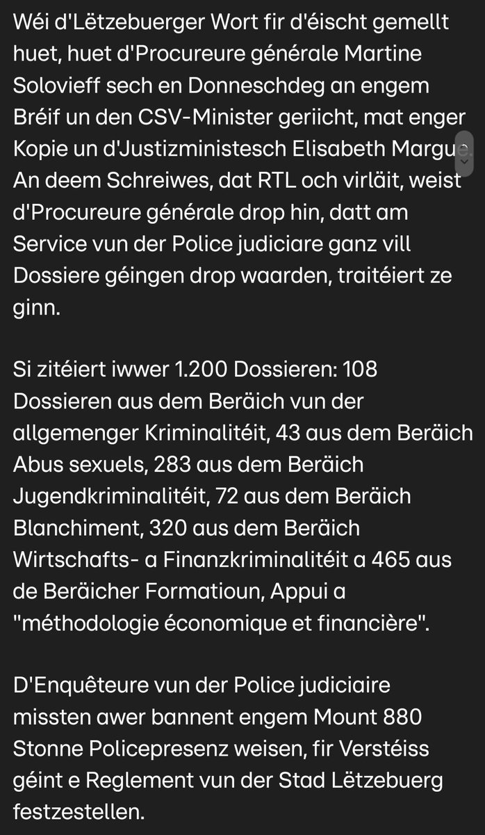 Procureure générale funkt SOS. Kannste der net ausdenken. Wat en Disaster. @LeonGloden @CSV_news #denneieluc