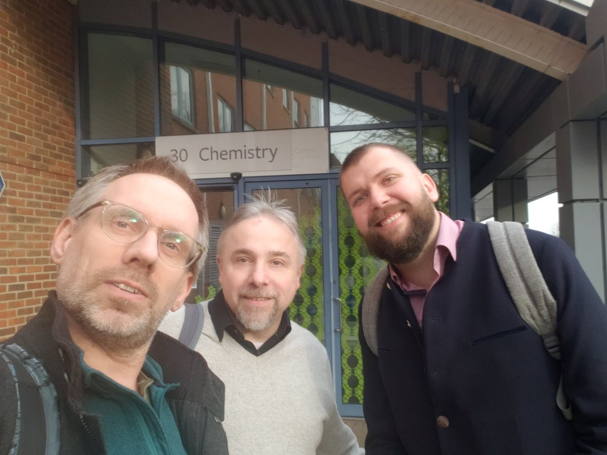 Thanks for the visit and mechanochemical discussions, @TomislavFriscic and Tristan Borchers.