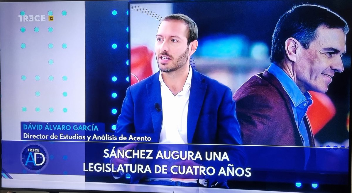 David Álvaro García (@davidgyanes) on Twitter photo Ayer volvimos a <a href="/TRECEAlDia/">TRECE Al Día</a> con <a href="/Perez_go/">José Luis Pérez</a> para analizar la durabilidad y estabilidad del gobierno. Las expectativas, los diferentes incentivos y los intereses compartidos juegan un papel determinante en el cálculo electoral. Ayer volvimos a <a href="/TRECEAlDia/">TRECE Al Día</a> con <a href="/Perez_go/">José Luis Pérez</a> para analizar la durabilidad y estabilidad del gobierno. Las expectativas, los diferentes incentivos y los intereses compartidos juegan un papel determinante en el cálculo electoral.