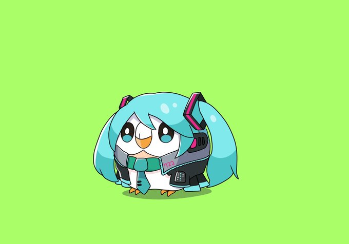 ミク描きました(大嘘) 