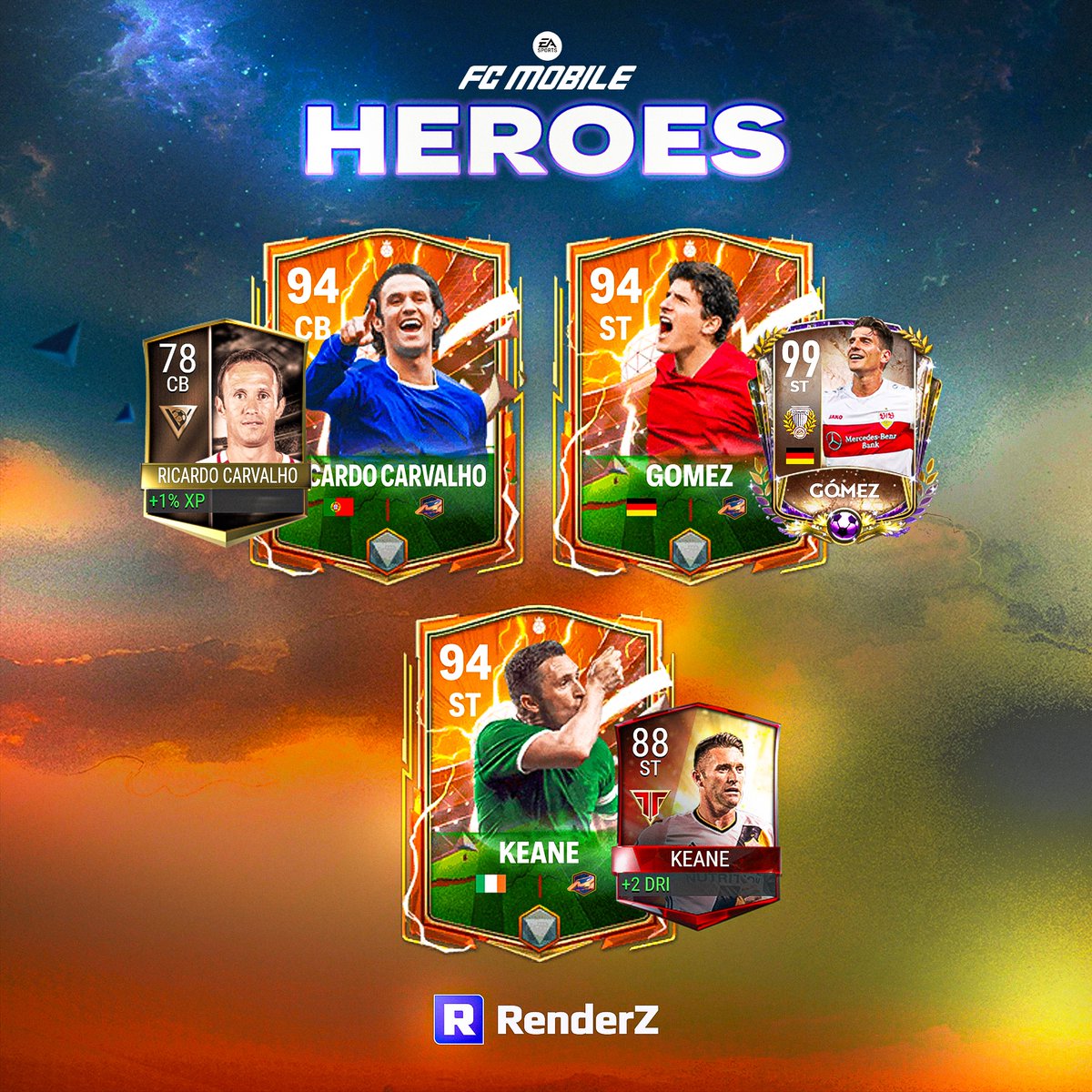 💪 Heroes of #FCMobile, these legends were once #FIFAMobile players too! 🤔 Who remembers these cards from when they still played?

🔗 You can navigate to all cards a player has had from any of their other cards at renderz.app!