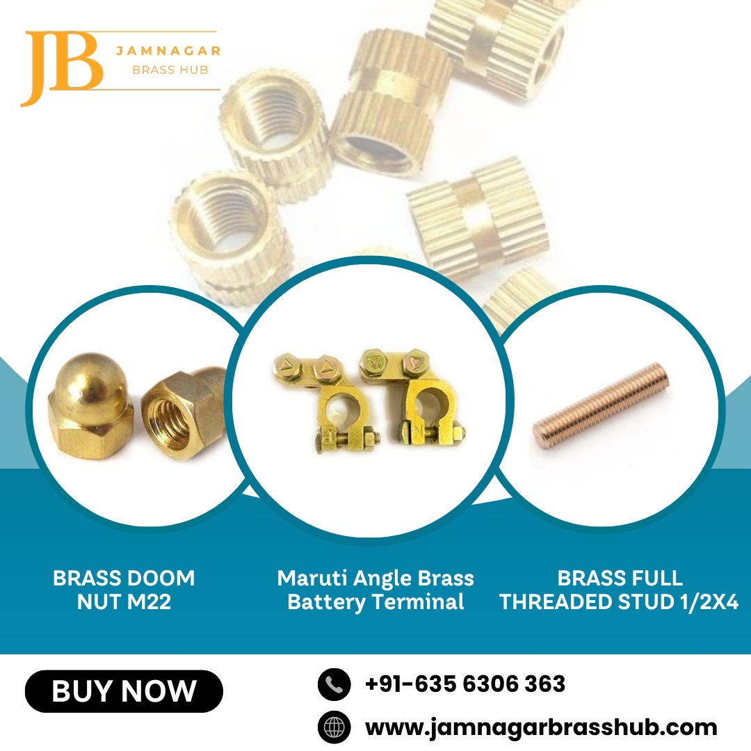 jamnagarBH's tweet image. Brass Doom Nut M22
Maruti Angle Brass Battery Terminal
Brass Full Threaded Stud 1/2x4
.
jamnagarbrasshub.com
+91-635 6306 363
info@jamnagarbrasshub.com
.
#brassnut #doomnut #threadedstud #brasshexnut #brasshexbolt #brassballvalve #butterflyballvalves #brassfull