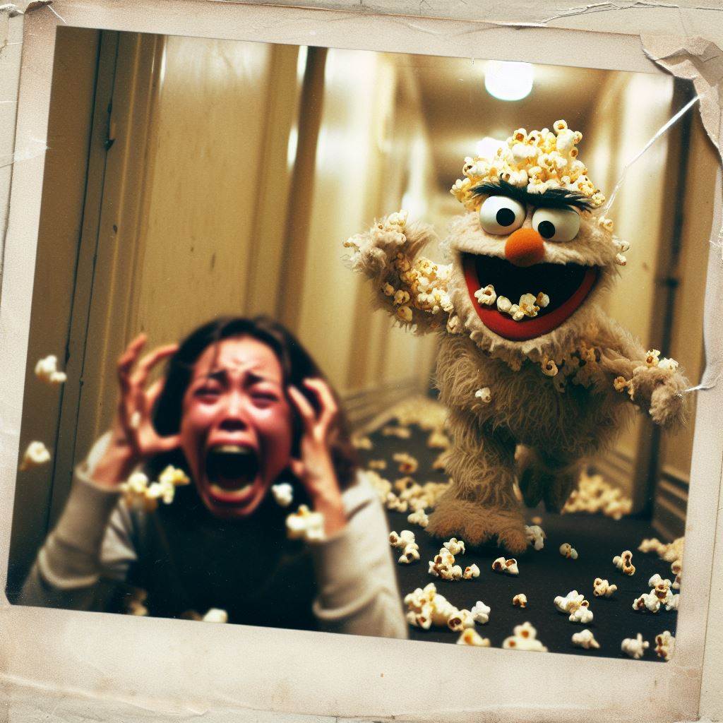 RealButterShow's tweet photo. A little mixup at the family-owned and operated Theater Brothers Theater (on the garbage-strewn outskirts of a minor American city), March 27, 1991. #MovieTheaterLife #RealButter #nostalgia #goodtimes #Buttercast #popcorn #snackattack https://t.co/llWPSJTson