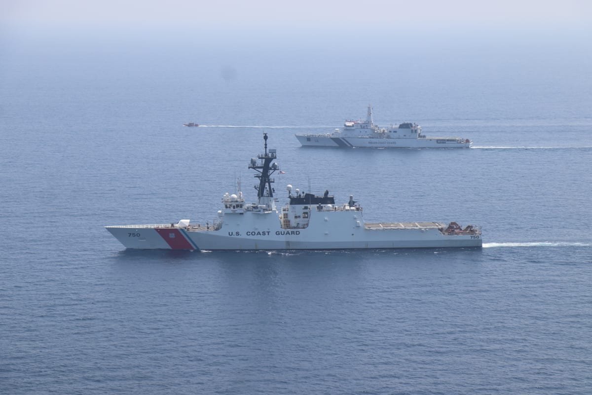 India, U.S. Coast Guards Conduct Joint Exercise Near Port Blair