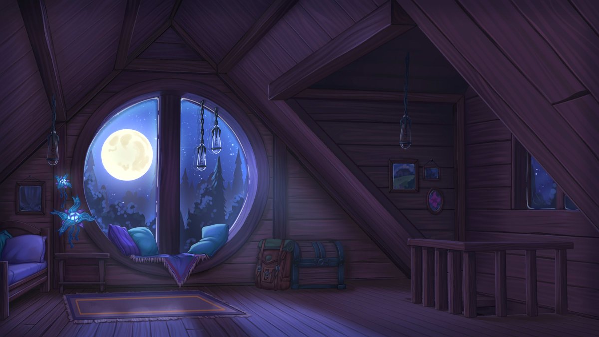 "Peace and quiet in the moonlight" 🌑

Commission for Snow Wave YouTube channel. Watch this illustration animated on streams!