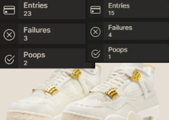 3x j4 metallic gold 
2x sz 43 - 1x
@The_Shit_Bot <a href="/ShitBotSuccess/">The Shit Bot Success Page</a> ❤️💩 TSB2
<a href="/SincinityAccs/">Sincinity</a> <a href="/LazyMails/">Lazy Mails</a> <a href="/Swish_Accounts/">The Old King Of Sneakers</a>