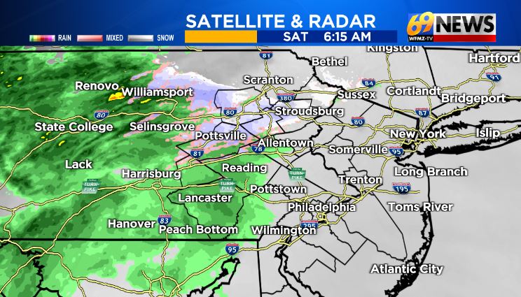 Round 3 out of 3 is sliding through this morning. It's a wet start to the weekend with some steadier and heavier rain coming later today. Watch for flooding today. #pawx #njwx