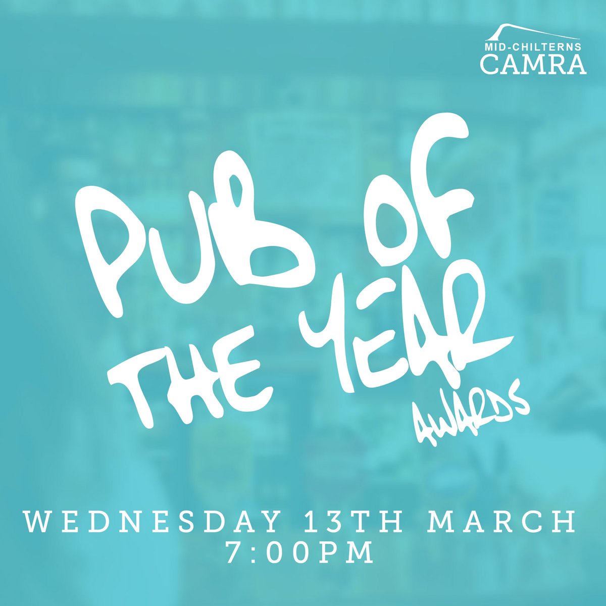 Mid-Chilterns CAMRA will proudly announce our ‘Pub of the Year’ awards on Wednesday March 13th. Be sure to tune in on Wednesday at 7PM to find out who your local pub champions are! Cheers 🍻