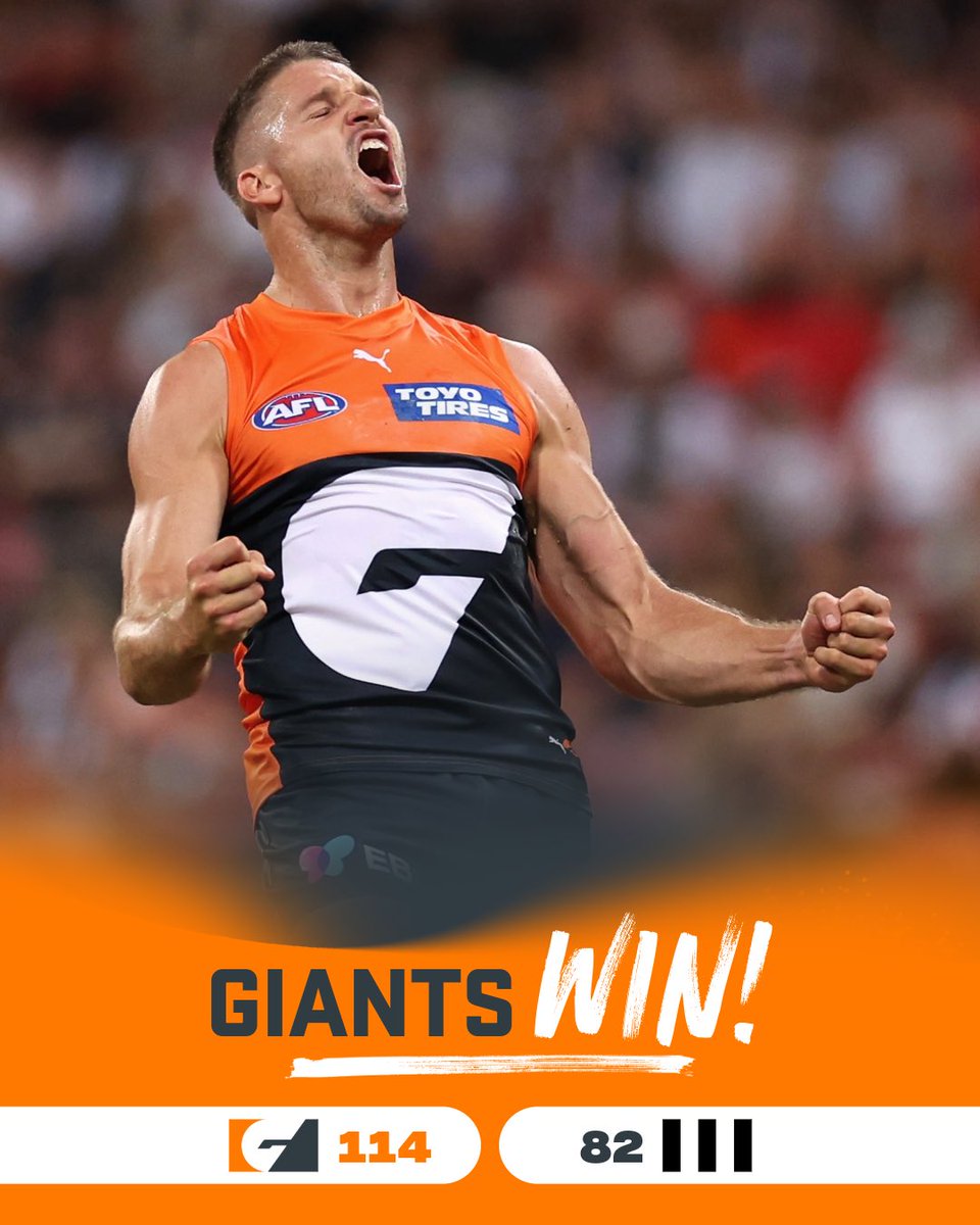 GWSGIANTS's tweet image. Now that’s how you start a season 💥