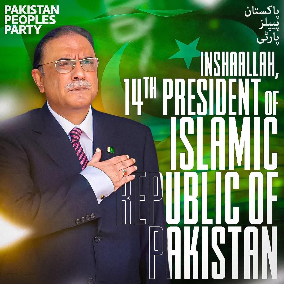 abdulberr14's tweet photo. پاکستان کی خود مختاری اور خوشحالی کے لیے صدر آصف علی زرداری آج ایک بار پھر پاکستان کے صدر منتخب ہونے جا رہے ہیں۔
#AsifAliZardari #President #AbdulBerr #PPPDigital #BilawalBhuttoZardari #AseefaBhuttoZardari #PPP https://t.co/DwfB2Vg9Yd
