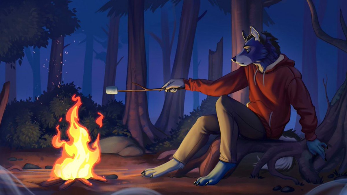 "Stay close to the fire, traveler."

This is part of a channel banner. You can check full wersion at Snow Wave YouTube channel owo