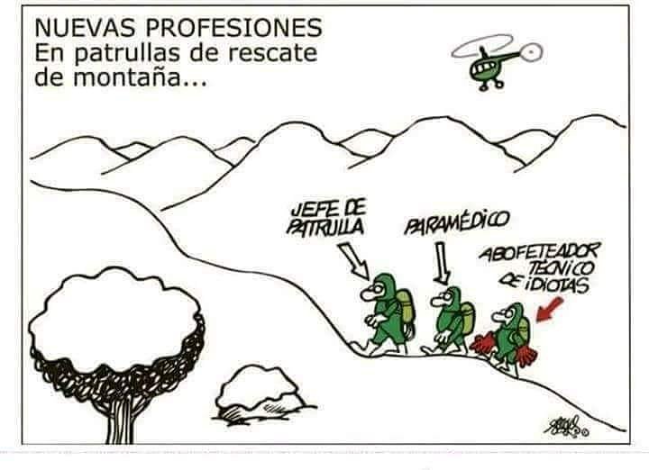 policiaboadilla's tweet photo. 👉 #humor o #realidad 
Cuando planeas ir a la #montaña , hay que comprobar las condiciones #meteorologicas ❄🌨🌞🌧 en @AEMET_Esp e ir correctamente preparado para las mismas.
Tiene que ser un dia #inolvidable sólo por lo bien que lo has pasado. 
😉👌 https://t.co/EyY4iiLKlw