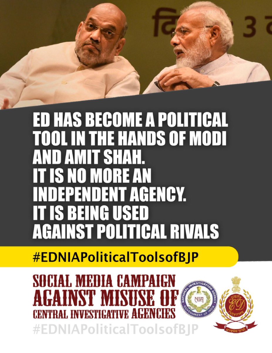 sinankumbala01's tweet photo. #EDNIAPoliticalToolsofBJP https://t.co/ulzy5H6GIM